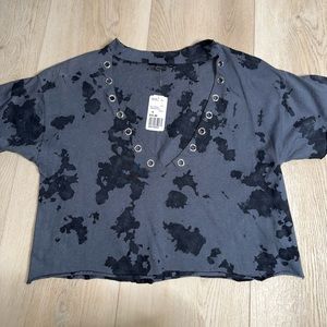 Forever 21 Tie-Dye Crop T-Shirt Size Medium, NWT